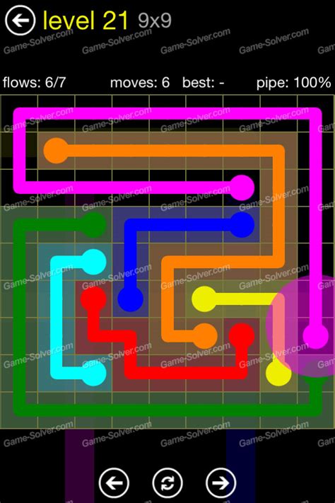 ‪Flow Free 9x9 level 21 (Regular Pack Hard)‬ .